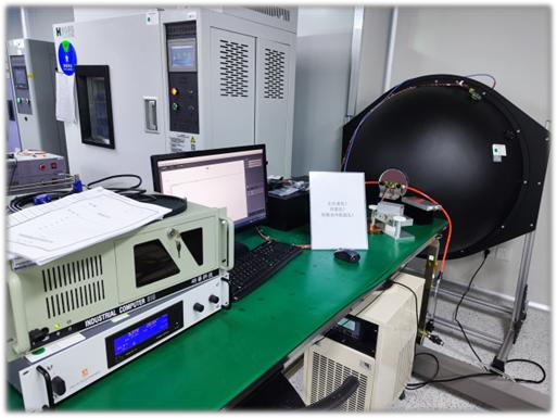 High-power laser device test equipment
