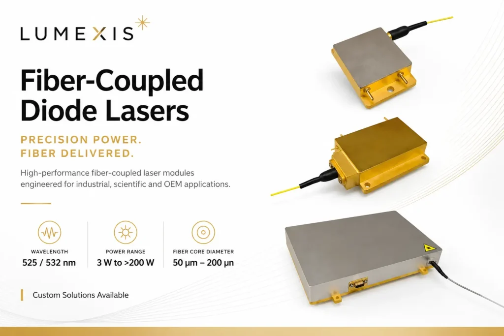 fiber coulped laser diode for laser pumping solutions
