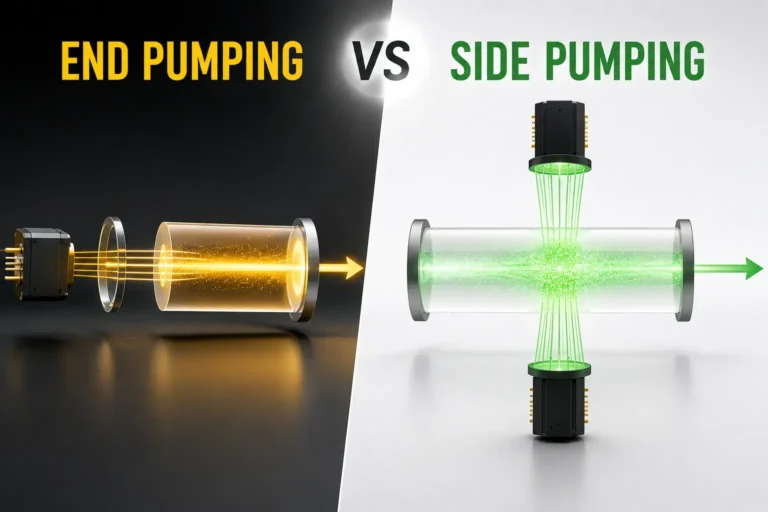 laser end pumping vs side pumping comparison