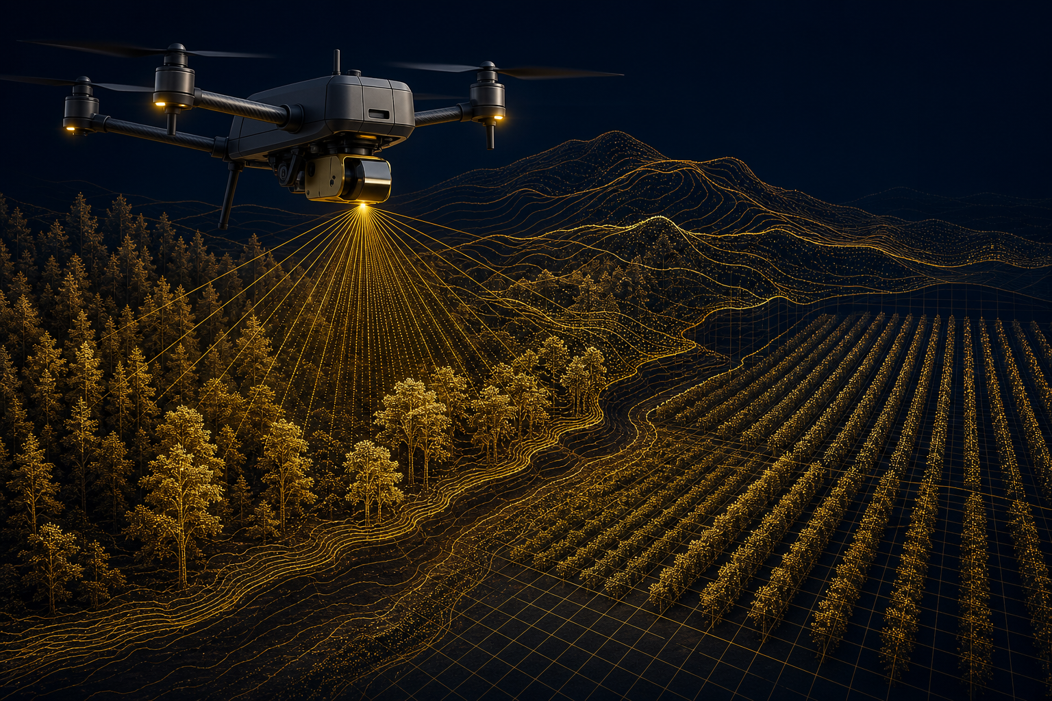 LiDAR forestry and agriculture mapping application