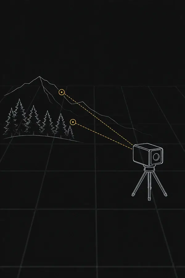 Fixed laser measurement instrument ranging natural terrain and vegetation targets