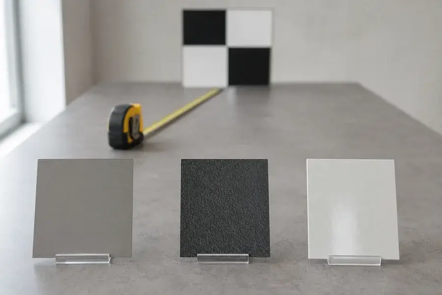 Conceptual target material conditions for a rangefinder accuracy test